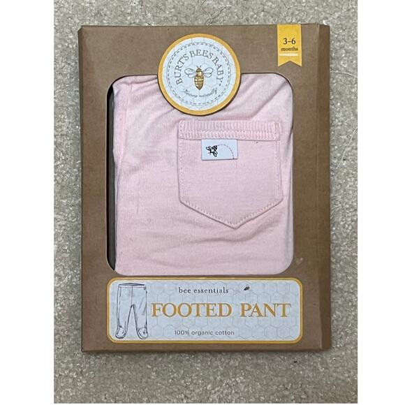 Burt's Bees Baby Lot BodySuits & Footed Pants 0-3 / 3-6 Months Organic Cotton - Picture 3 of 6
